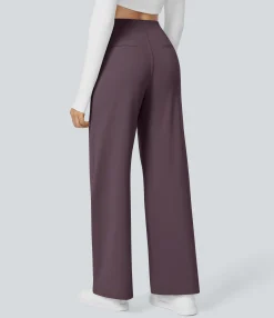High-Waisted Pants|Halara Flex™ Pant<HALARA High Waisted Pocket Straight Leg Work Pants