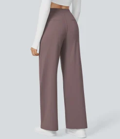 High-Waisted Pants|Halara Flex™ Pant<HALARA High Waisted Pocket Straight Leg Work Pants
