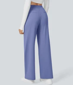 High-Waisted Pants|Halara Flex™ Pant<HALARA High Waisted Pocket Straight Leg Work Pants
