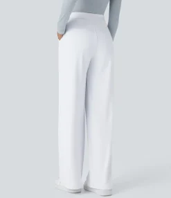 High-Waisted Pants|Halara Flex™ Pant<HALARA High Waisted Pocket Straight Leg Work Pants