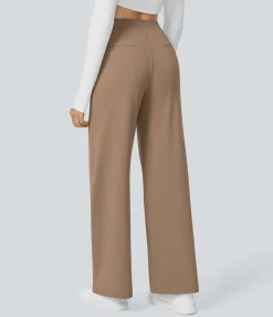 High-Waisted Pants|Halara Flex™ Pant<HALARA High Waisted Pocket Straight Leg Work Pants