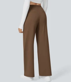 High-Waisted Pants|Halara Flex™ Pant<HALARA High Waisted Pocket Straight Leg Work Pants