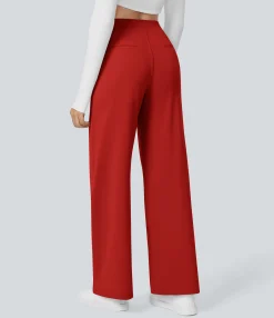 High-Waisted Pants|Halara Flex™ Pant<HALARA High Waisted Pocket Straight Leg Work Pants