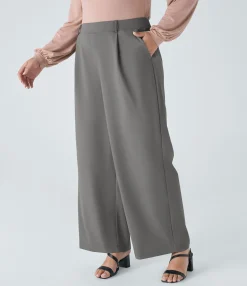 Halara Flex™ Pant|Plus Size<HALARA High Waisted Pocket Straight Leg Work Plus Size Pants
