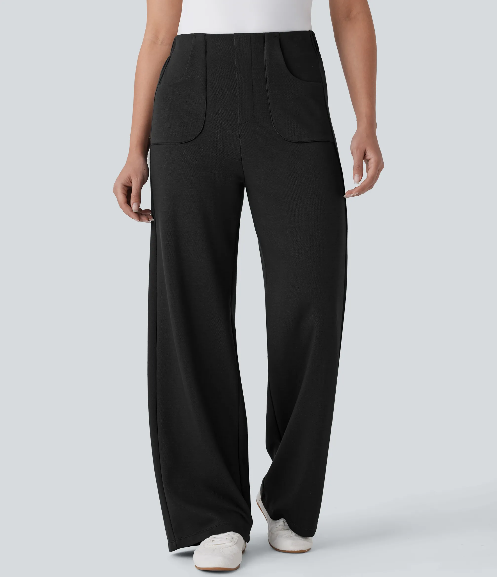 Pants|High-Waisted Pants<HALARA High Waisted Pocket Straight Leg Work Pants
