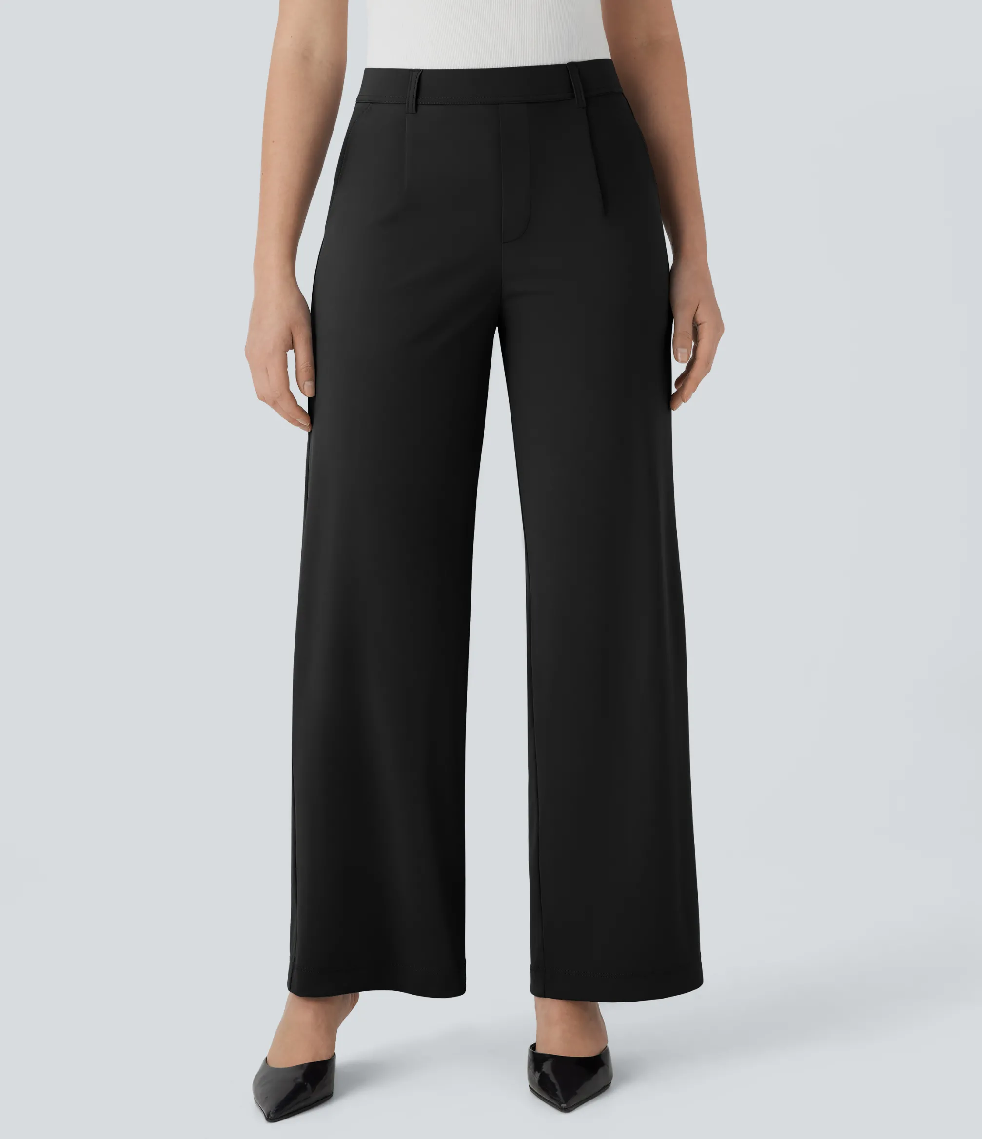 Straight-Leg Pants|Work Pants<HALARA High Waisted Pocket Straight Leg Cool Touch Work Pants