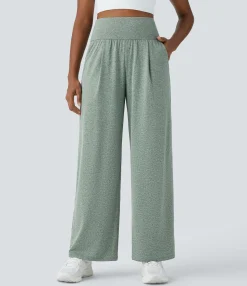 High-Waisted Pants|Pants<HALARA High Waisted Pocket Straight Leg Yoga Pants
