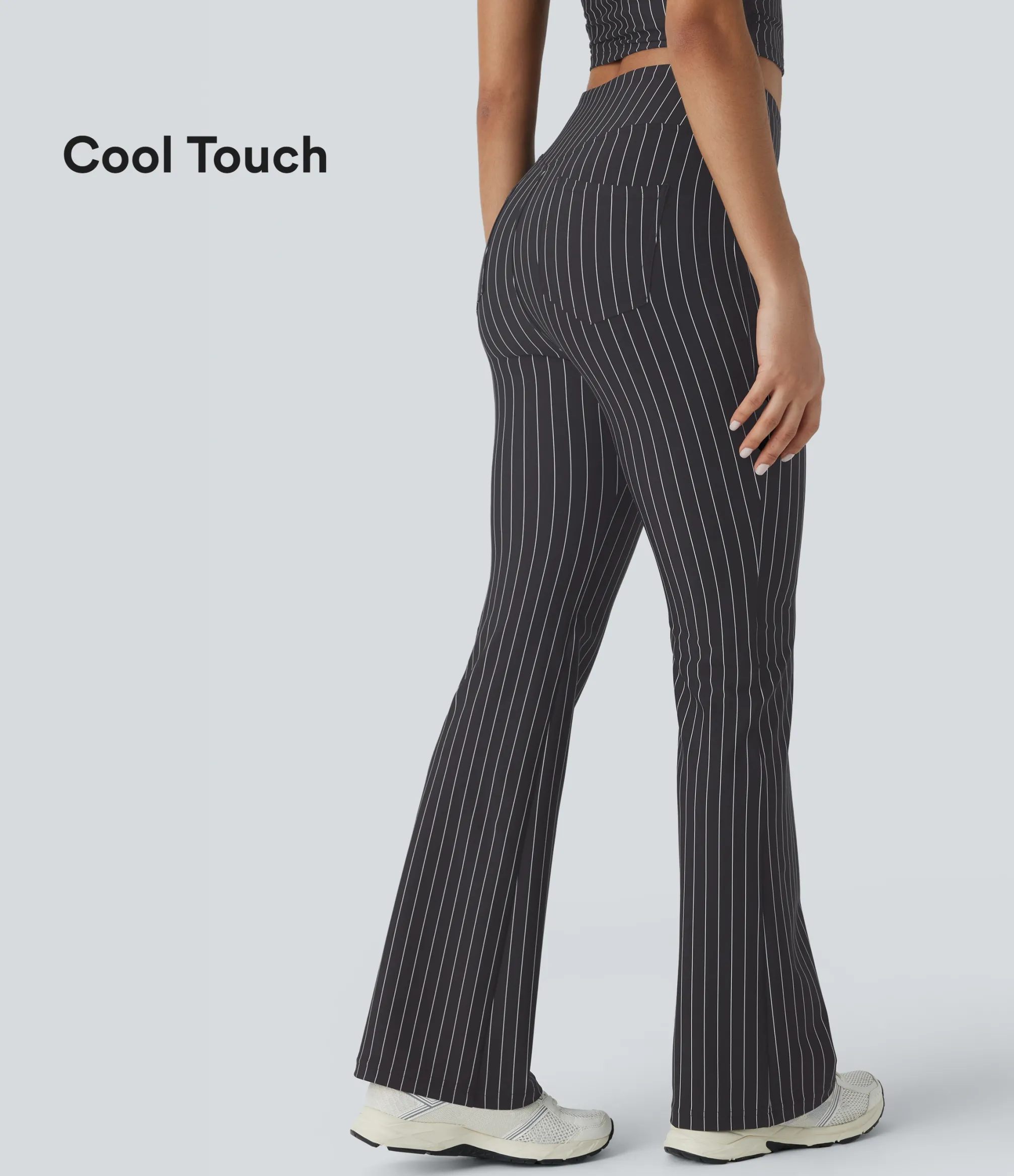 Pants|High-Waisted Pants<HALARA High Waisted Pocket Stripe Cool Touch Bootcut Casual Pants