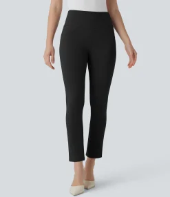 High-Waisted Pants|Skinny Pants<HALARA High Waisted Pocket Tapered Work Cropped Pants