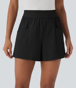 Shorts<HALARA High Waisted Pocket Work Shorts 4''