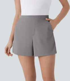 Shorts<HALARA High Waisted Pocket Work Shorts 4''