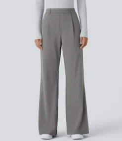 High-Waisted Pants|Flare Pants<HALARA High Waisted Pocket Work Flare Pants