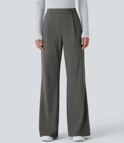 High-Waisted Pants|Flare Pants<HALARA High Waisted Pocket Work Flare Pants