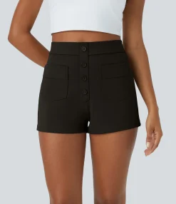 Shorts<HALARA High Waisted Pockets Casual Shorts 2.5''
