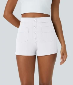 Shorts<HALARA High Waisted Pockets Casual Shorts 2.5''