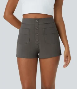Shorts<HALARA High Waisted Pockets Casual Shorts 2.5''