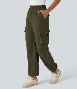 Pants|High-Waisted Pants<HALARA High Waisted Pockets Casual Cargo Pants