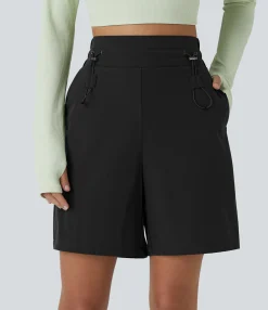 Active Shorts|Shorts<HALARA High Waisted Pockets Hiking Shorts