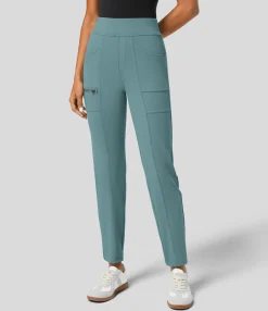 High-Waisted Pants|Pants<HALARA High Waisted Pockets Zipper Casual Slim Pants