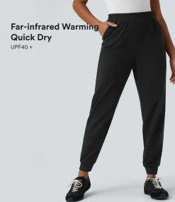 Joggers|Joggers<HALARA High Waisted Quick Dry Casual Heathered Joggers with Pockets-UPF40+