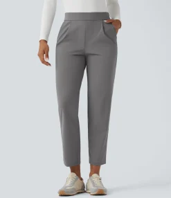 High-Waisted Pants|Pants<HALARA High Waisted Quick Dry Travel Tapered Pants with Pockets