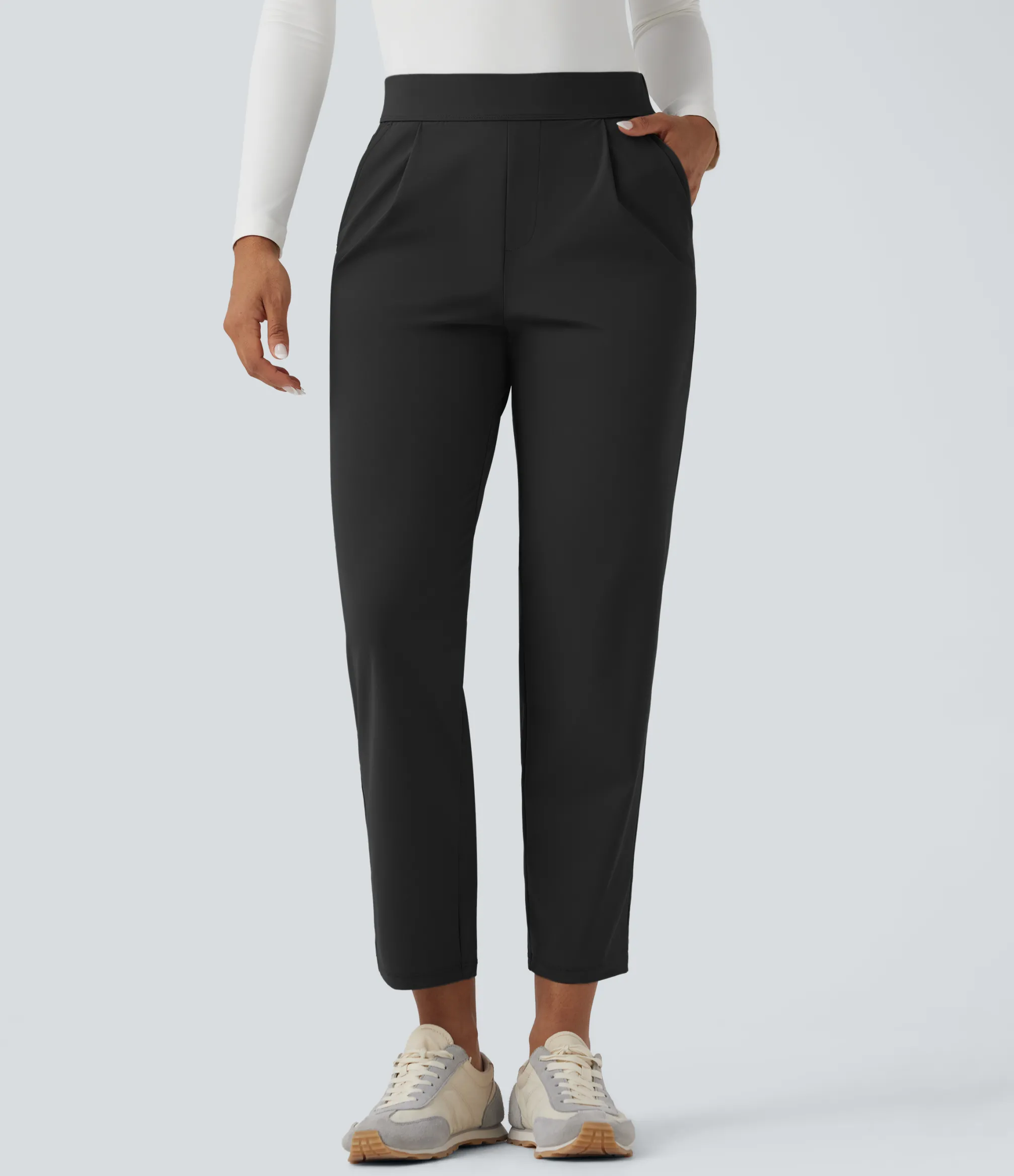 High-Waisted Pants|Pants<HALARA High Waisted Quick Dry Travel Tapered Pants with Pockets