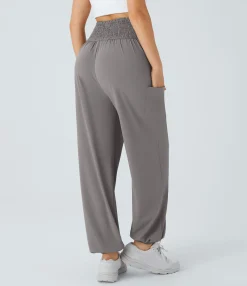 Pants|Joggers<HALARA High Waisted Shirred Pocket Yoga Joggers