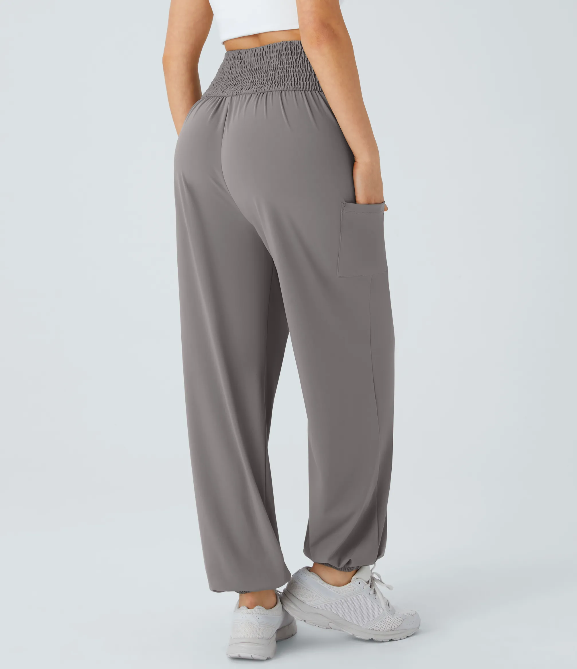 Pants|Joggers<HALARA High Waisted Shirred Pocket Yoga Joggers
