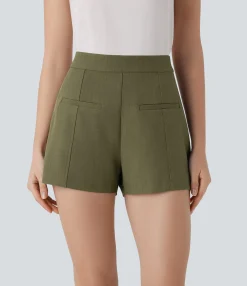Shorts<HALARA High Waisted Side Work Shorts