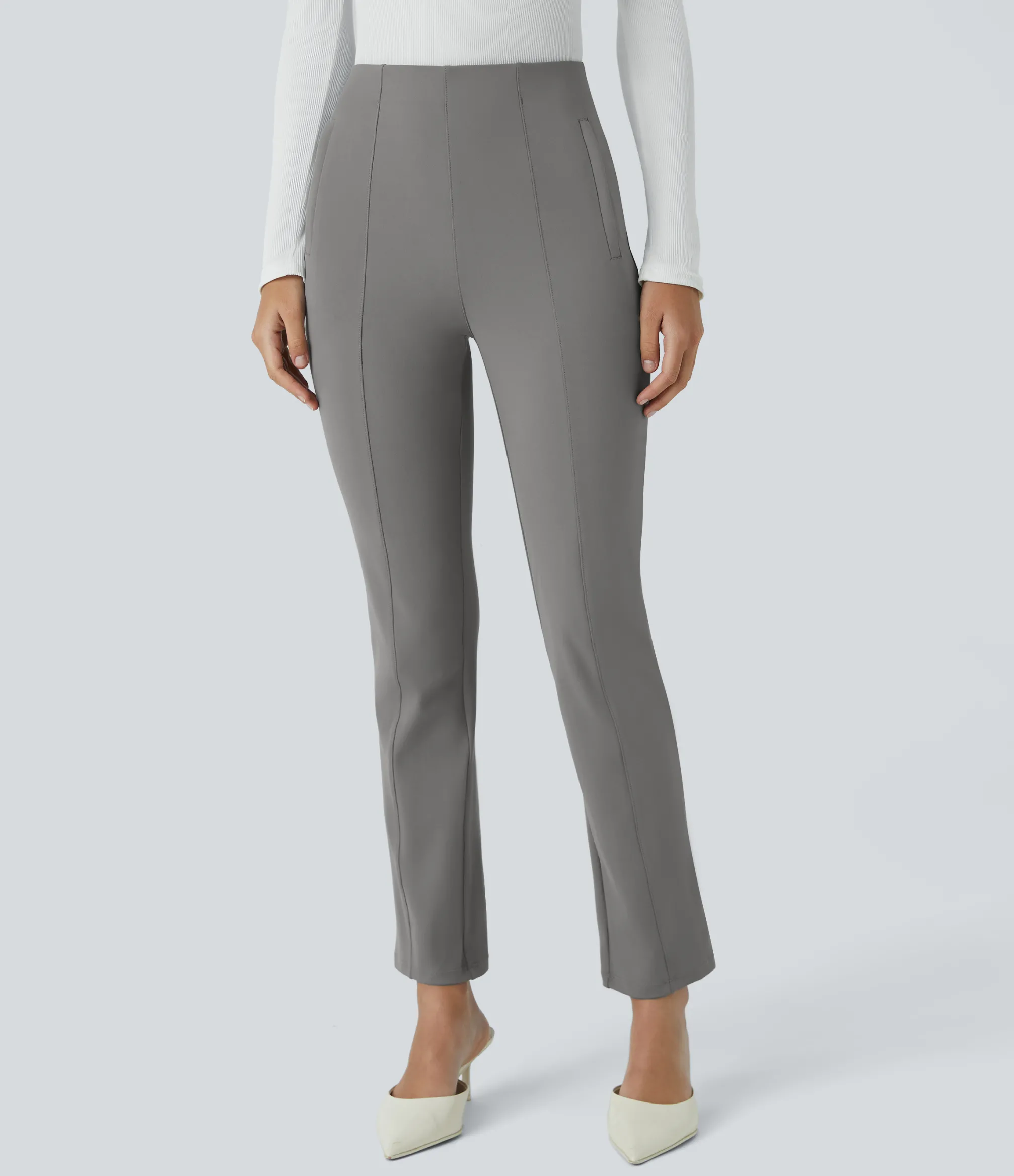 High-Waisted Pants|Halara Flex™ Pant<HALARA High Waisted Side Zip Pocket 7/8 Work Pants