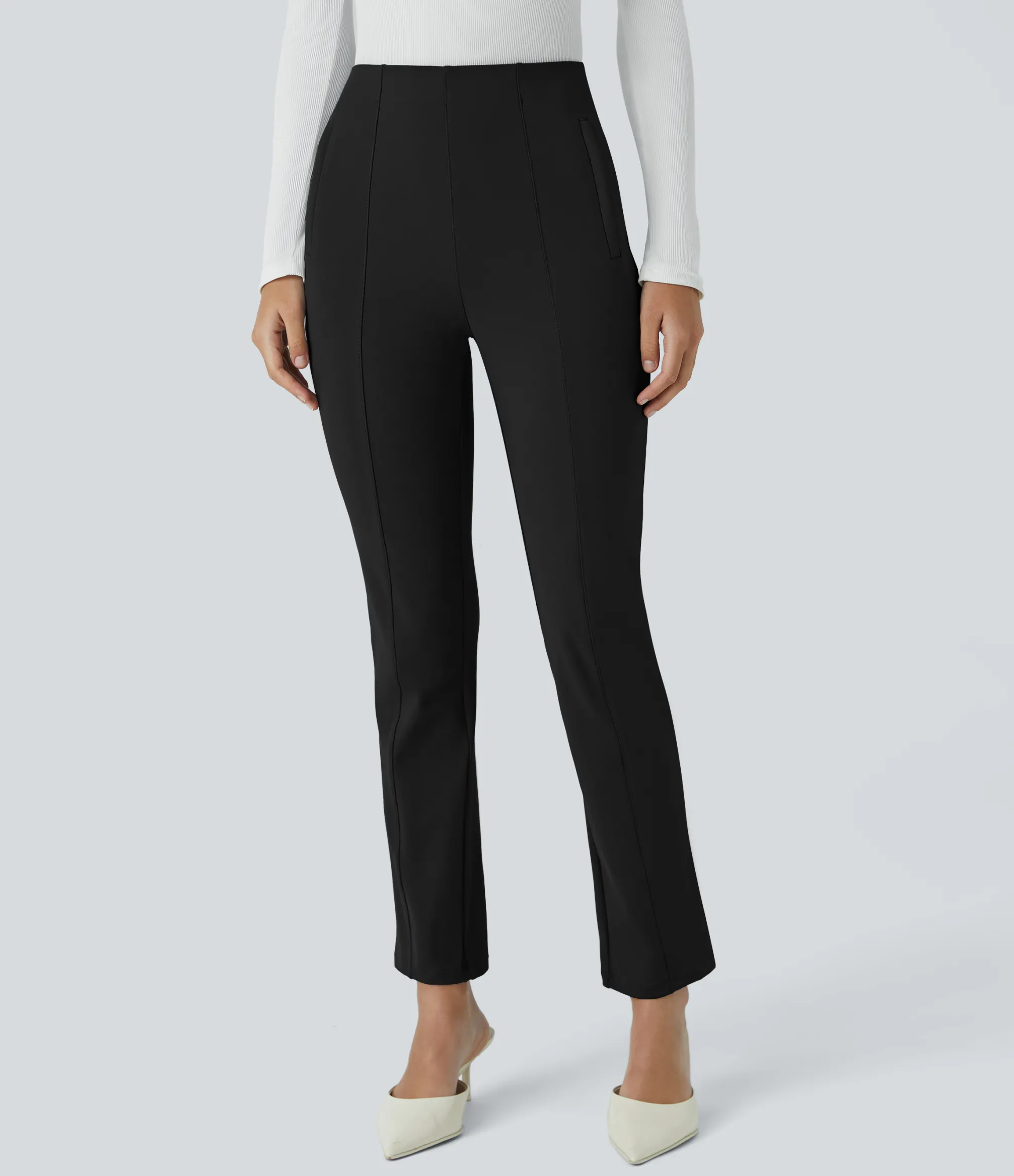 High-Waisted Pants|Halara Flex™ Pant<HALARA High Waisted Side Zip Pocket 7/8 Work Pants