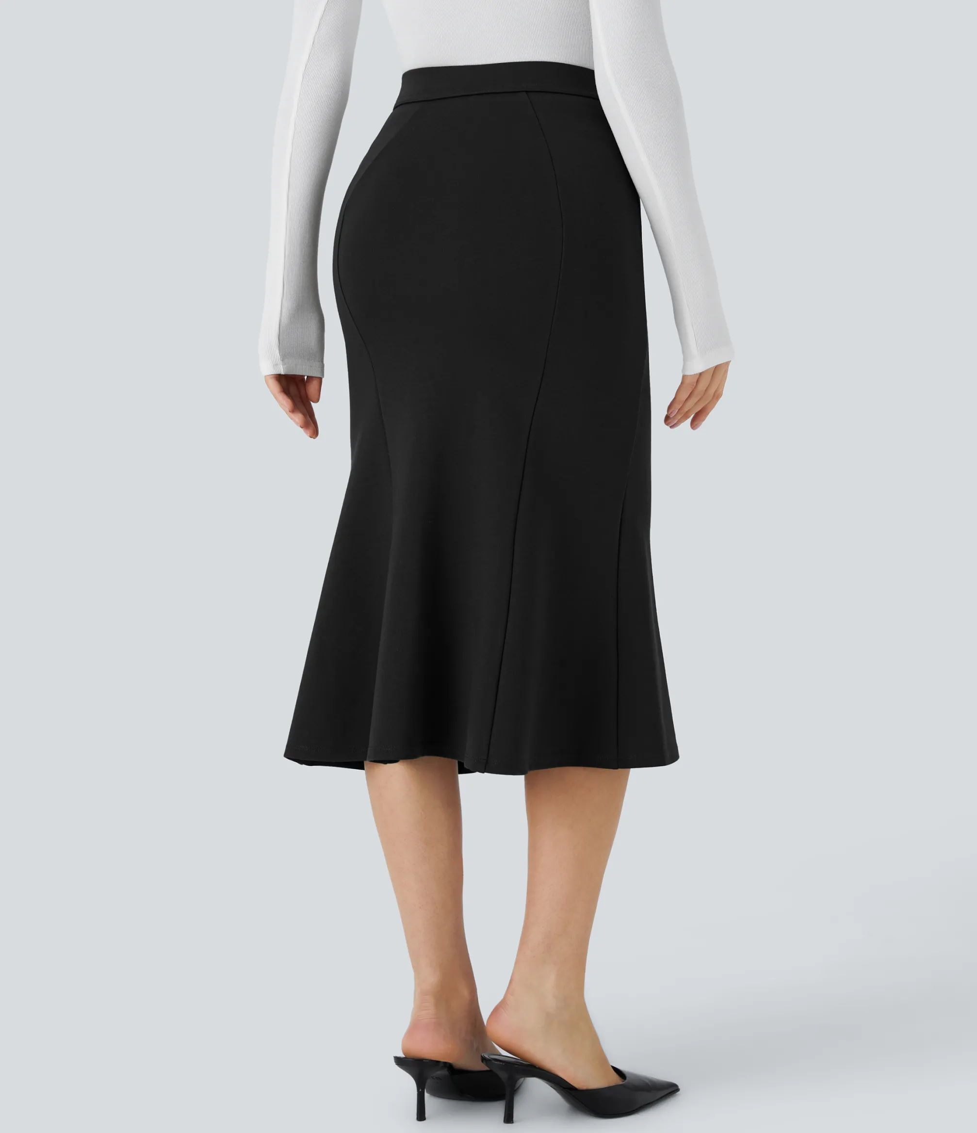 Maxi & Midi Skirts|Skirts<HALARA High Waisted Side Zip Pocket Midi Work Mermaid Skirt