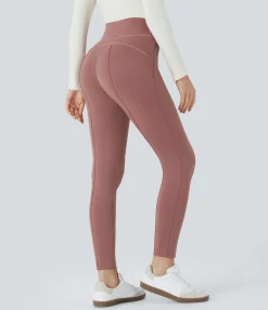 High-Waisted Pants|Pants<HALARA High Waisted Side Zipper Pocket Slim Ankle Length Casual Pants