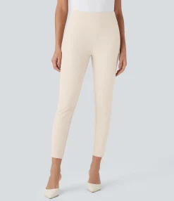 High-Waisted Pants|Skinny Pants<HALARA High Waisted Skinny Tapered Work Pants