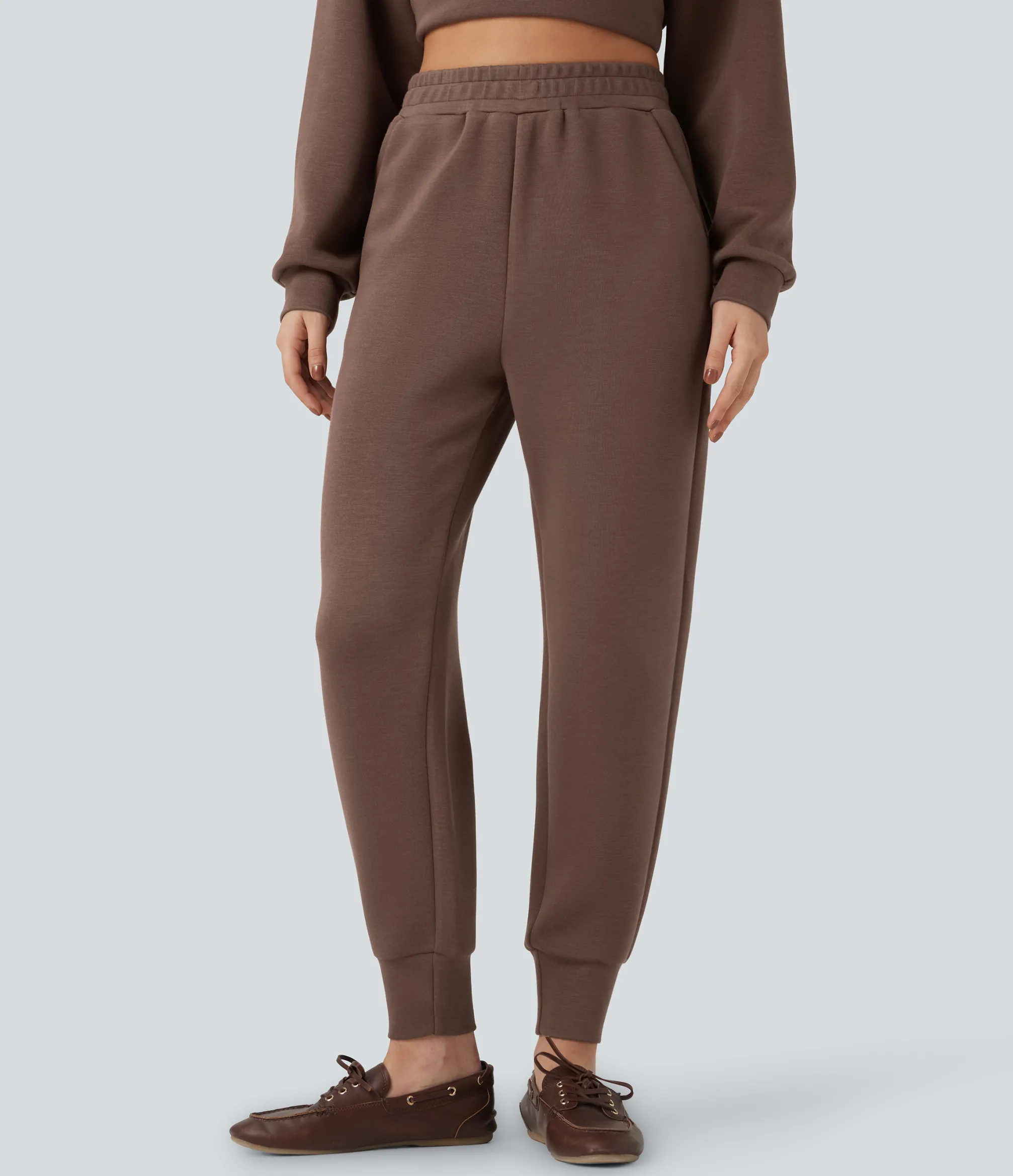 Pants|Joggers<HALARA High Waisted Tapered Casual Joggers with Pockets