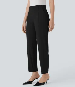 High-Waisted Pants|Work Pants<HALARA High Waisted Tapered Cool Touch Work Pants with Pockets