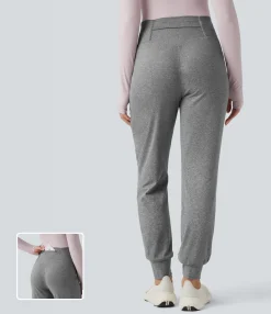 Joggers|Joggers<HALARA High Waisted Tapered Yoga Joggers with Pockets