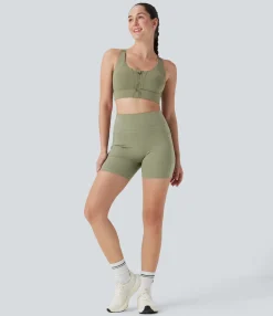 5'' Shorts|Active Shorts<HALARA High Waisted Training Biker Shorts 5'' with Pockets