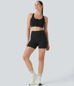 5'' Shorts|Active Shorts<HALARA High Waisted Training Biker Shorts 5'' with Pockets