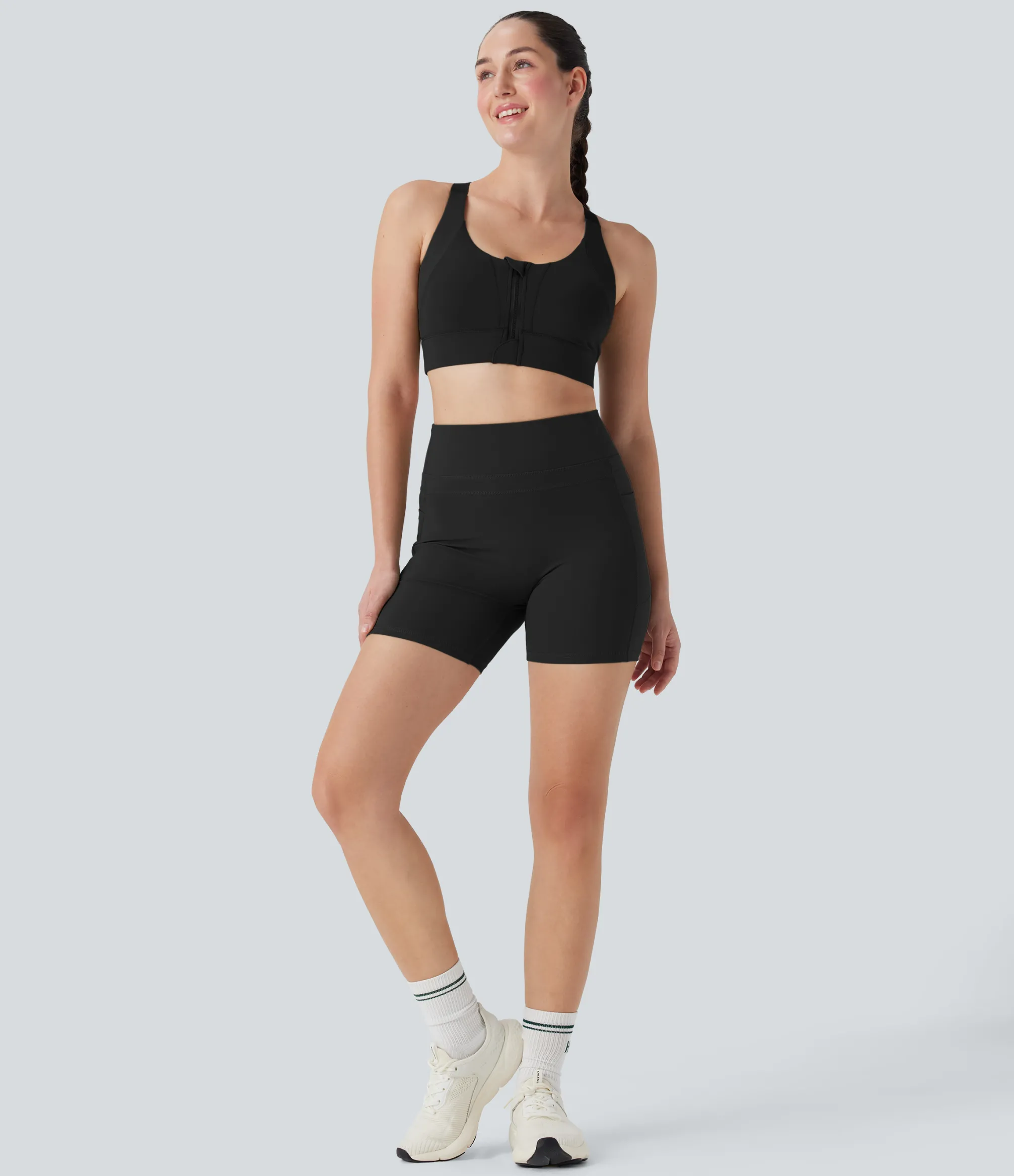 5'' Shorts|Active Shorts<HALARA High Waisted Training Biker Shorts 5'' with Pockets