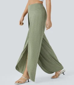 Pants|High-Waisted Pants<HALARA High Waisted Wide Leg Flowy Pants