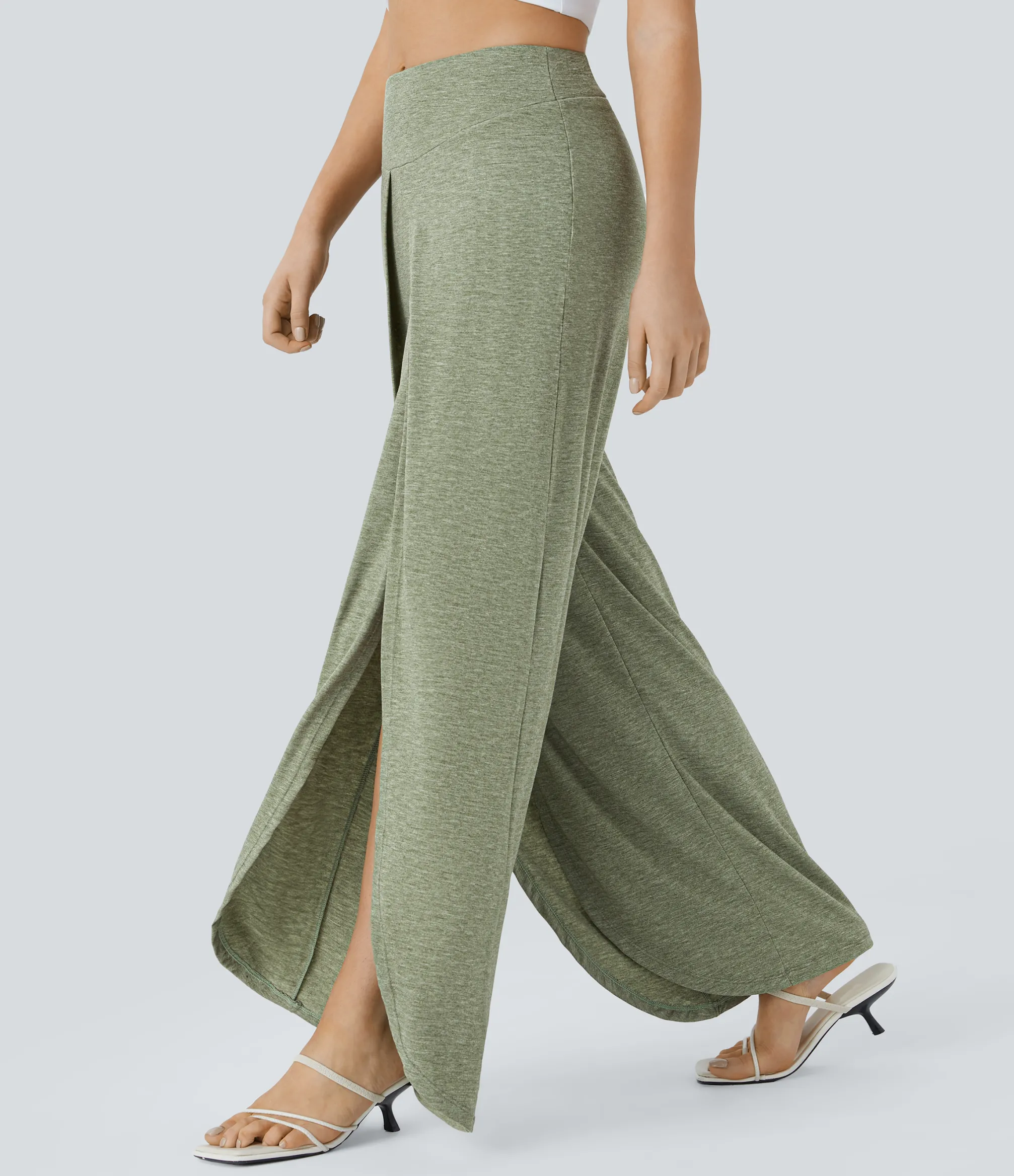 Pants|High-Waisted Pants<HALARA High Waisted Wide Leg Flowy Pants
