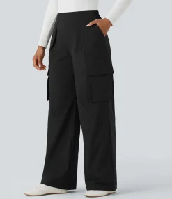 High-Waisted Pants|Pants<HALARA High Waisted Wide Leg Travel Pants with Pockets