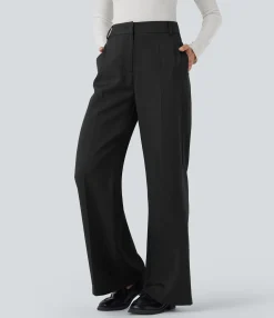 High-Waisted Pants|Work Pants<HALARA High Waisted Work Bootcut Pants with Pockets