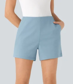 Shorts<HALARA High Waisted Work Shorts with Pockets