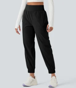 Joggers|Joggers<HALARA High Waisted Zipper Pockets Hiking Joggers