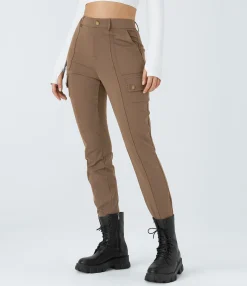High-Waisted Pants|Cargo Pants<HALARA High Waisted Zipper Pockets Solid Skinny Cargo Pants