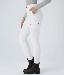 High-Waisted Pants|Cargo Pants<HALARA High Waisted Zipper Pockets Solid Skinny Cargo Pants