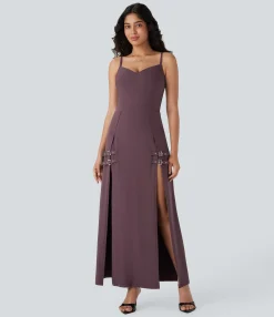 Party Dresses|Maxi & Midi Dresses<HALARA 2-in-1 Buckle Maxi Dress
