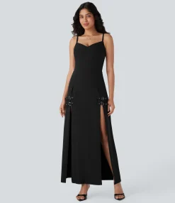 Party Dresses|Maxi & Midi Dresses<HALARA 2-in-1 Buckle Maxi Dress
